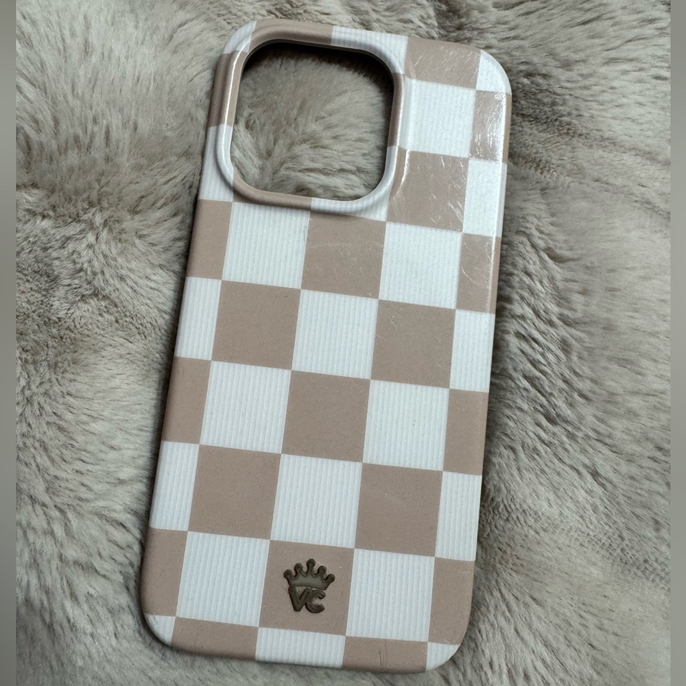 Checkered Phone Case 
Velvet Caviar brand